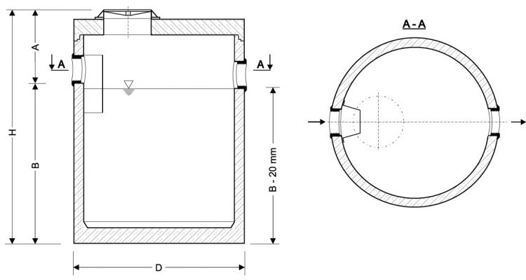 Osadnik zawiesiny mineralnej typ OZM-G 0,7...12