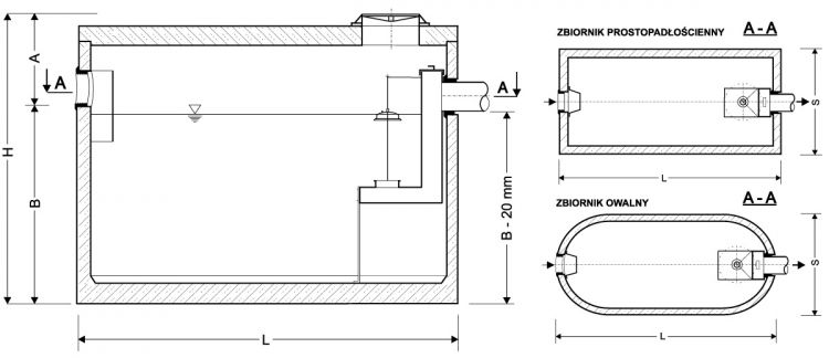 Osadnik zawiesiny mineralnej z zamknięciem pływakowym typ OZM-ZP 16...25